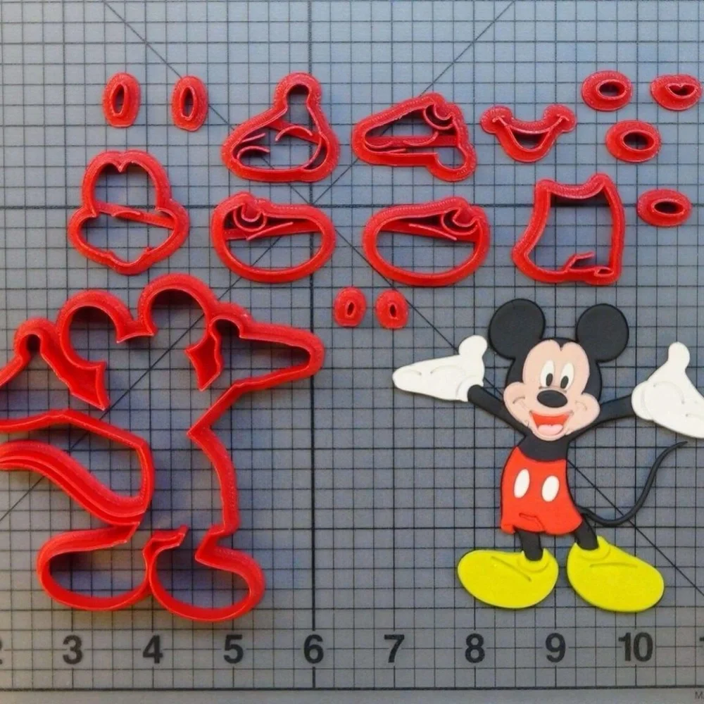 Disney Mickey Mouse Cookie/Fondant Cutter Set 4”